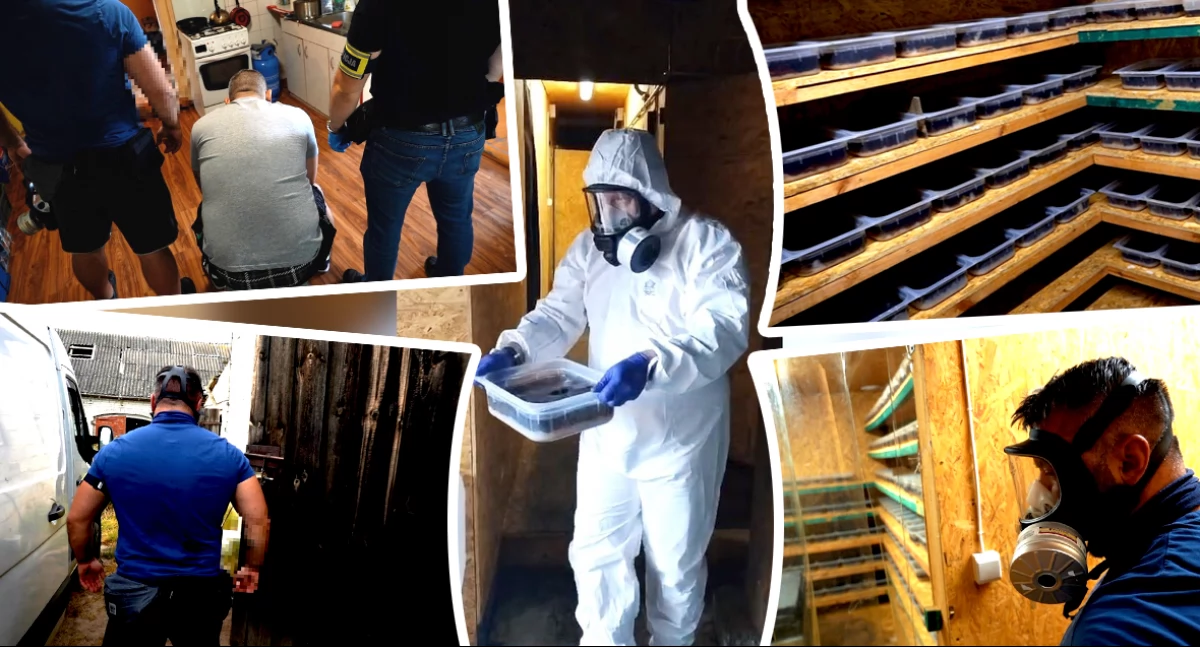 śledcze, Laboratorium klefedronu zlikwidowane trzech mężczyzn zatrzymanych - zdjęcie, fotografia