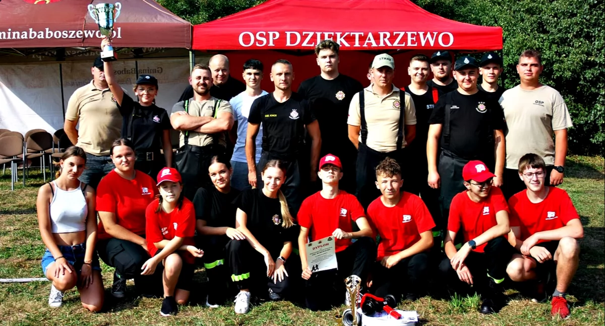 zawody strażackie, Zawody strażackie gminy Baboszewo wygrywa Dziektarzewo - zdjęcie, fotografia