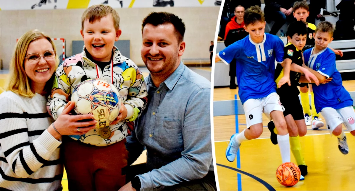 charytatywnie, latki futsalowym turnieju siedmioletniego - zdjęcie, fotografia
