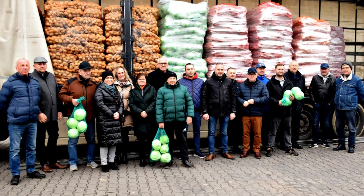 charytatywnie, Rolnicy rolników akcja gminie Baboszewo powodzian - zdjęcie, fotografia