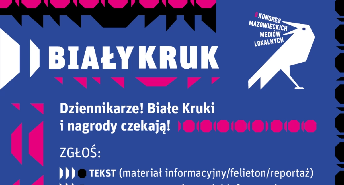artykuł sponsorowany, „Biały Kruk” dziennikarzy mediów lokalnych ostatnie zgłoszenia! - zdjęcie, fotografia