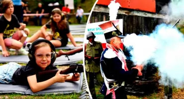 Wystrzałowe zakończenie roku szkolnego na strzelnicy w Szerominku