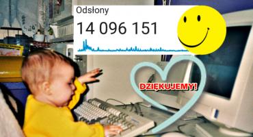 Kłaniamy się WSZYSTKIM niezwykle nisko - ponad 14 milionów (!!!) odsłon w 2019 roku - DZIĘKUJEMY!